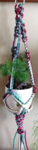 recycled cotton rope macrame plant hanger